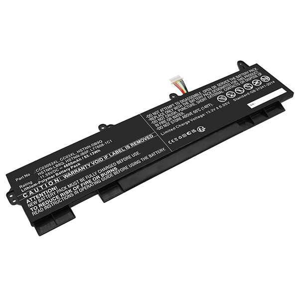 123accu vervangt HP CC03XL / L77991-005 / HSTNN-UB8W accu (11.55 V, 4600 mAh) AHP00820 - 1