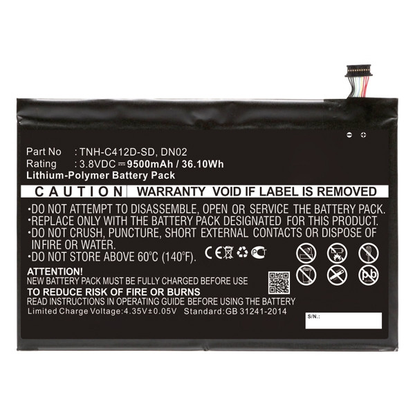 123accu vervangt HP DN02 / 782644-005 / HSTNH-C412D-SD accu (9500 mAh) AHP00485 - 1