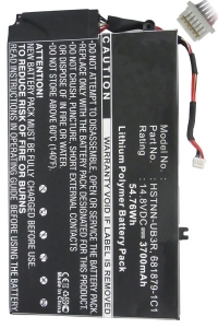 123accu vervangt HP EL04XL / 681949-001 / HSTNN-IB3R accu (14.8 V, 2700 mAh) AHP00247