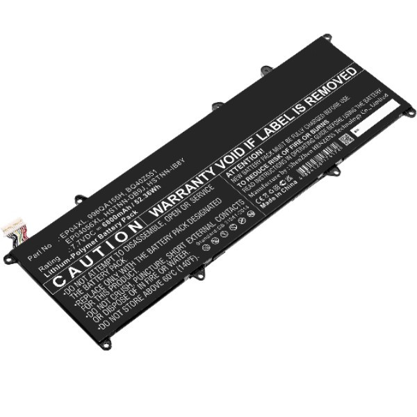 123accu vervangt HP EP04XL / L52581-005 / HSTNN-IB8Y accu (7.7 V, 6800 mAh) AHP00800 - 1