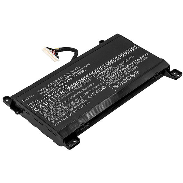 123accu vervangt HP FM08 / 922753-421 / HSTNN-LB8B accu (14.6 V, 4400 mAh) AHP00704 - 1