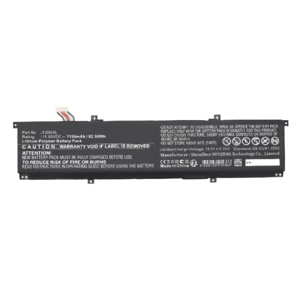 123accu vervangt HP FZ06XL / M48025-005 accu (11.55 V, Li-pl, 7150 mAh) AHP00849 - 1