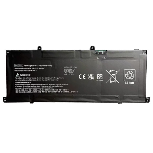 123accu vervangt HP GD03XL accu (11.58 V, 4854 mAh) AHP00888 - 1