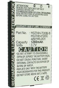 123accu vervangt HP HSTNH-F20C / HSTNH-T20B / HSTNH-T20B-S accu (1260 mAh) AHP00023 - 1