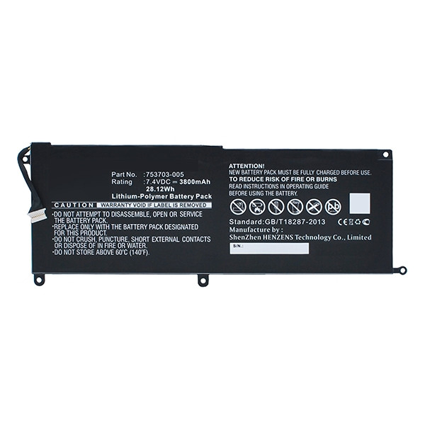 123accu vervangt HP KK04XL / 753703-005 / HSTNN-UB6E accu (3800 mAh) AHP00432 - 1