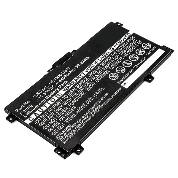 123accu vervangt HP LK03XL / 916814-855 / HSTNN-UB7I accu (11.55 V, 3500 mAh) AHP00544 - 1