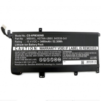 123accu vervangt HP MB04XL / 844204-850 / HSTNN-UB6X accu (15.4 V, 3400 mAh) AHP00522