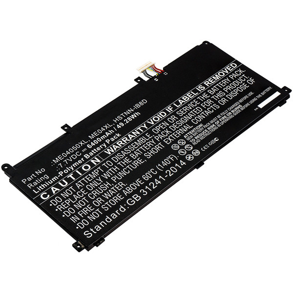 123accu vervangt HP ME04XL / 937434-855 / HSTNN-IB8D accu (7.7 V, 6400 mAh) AHP00641 - 1