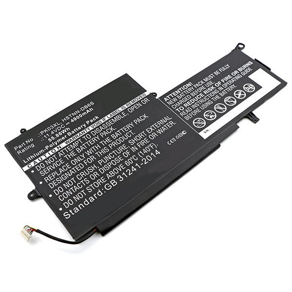123accu vervangt HP PK03XL / 789116-005 / HSTNN-DB6S accu (11.4 V, 4800 mAh) AHP00509 - 1