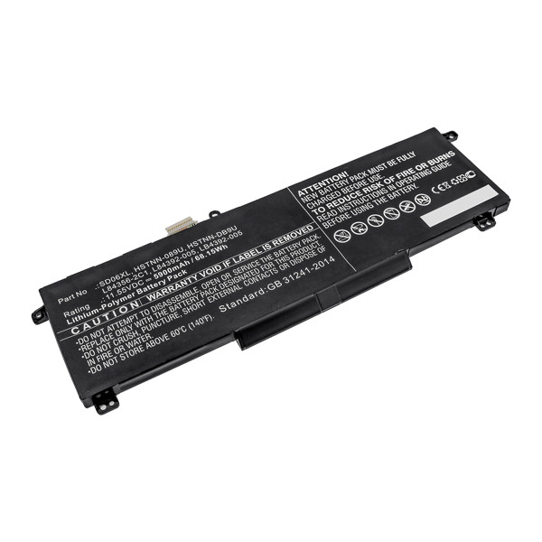 123accu vervangt HP SD06XL / L84392-005 / HSTNN-DB9U accu (11.55 V, 6050 mAh) AHP00757 - 1