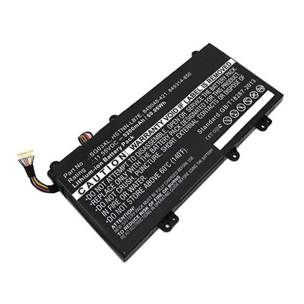 123accu vervangt HP SG03XL / 849314-850 / HSTNN-LB7E accu (11.55 V, 5200 mAh) AHP00496 - 1