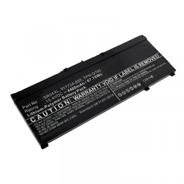123accu vervangt HP SR04XL / 917724-855 / HSTNN-IB7Z accu (15.4 V, 4380 mAh) AHP00623 - 1