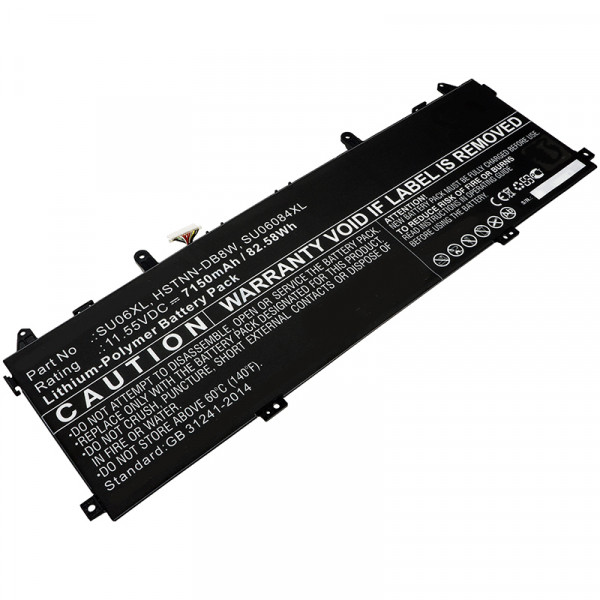 123accu vervangt HP SU06XL / L29184-005 / HSTNN-DB8W  accu (11.55 V, 6840 mAh) AHP00620 - 1
