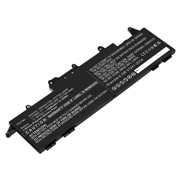123accu vervangt HP SX03XL / L78125-006 / HSTNN-IB9D accu (11.55 V, 3550 mAh) AHP00778 - 1