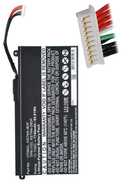 123accu vervangt HP VT06XL / 657503-001 / HSTNN-IB3F accu (11.1 V, 7740 mAh) AHP00260 - 1