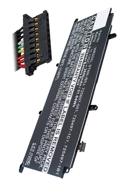 123accu vervangt HP WR03XL / 725607-001 / HSTNN-IB5J accu (11.1 V, 2850 mAh) AHP00259 - 1
