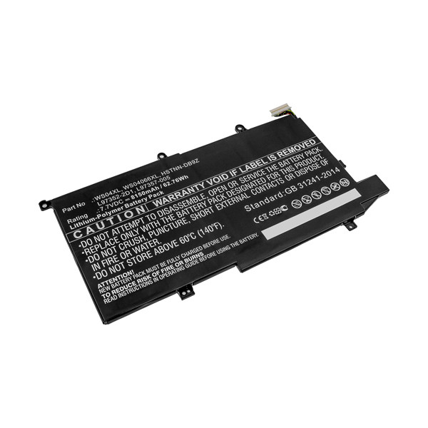 123accu vervangt HP WS04XL / L97357-005 / HSTNN-DB9Z accu (7.7 V, 8150 mAh) AHP00763 - 1