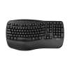 123inkt ergonomisch draadloos toetsenbord TW200 zwart 302526 - 1