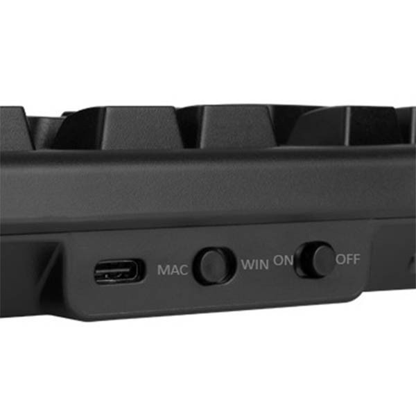 123inkt ergonomisch draadloos toetsenbord TW200 zwart 302526 - 3