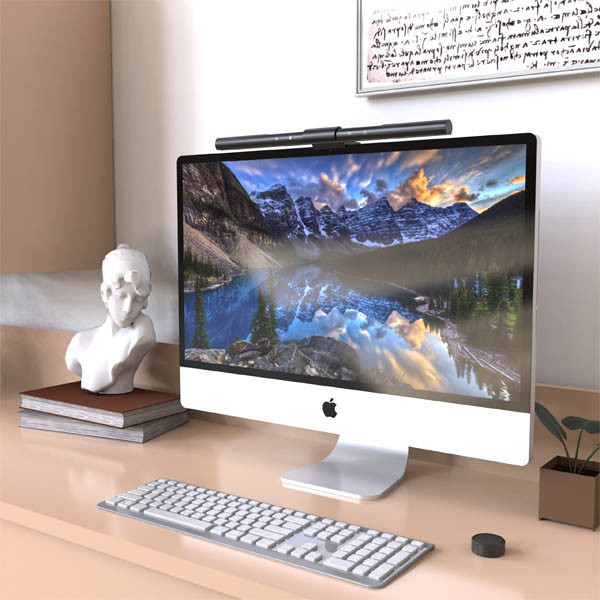123inkt monitorlamp met afstandsbediening zwart (40 cm) 390034 - 3