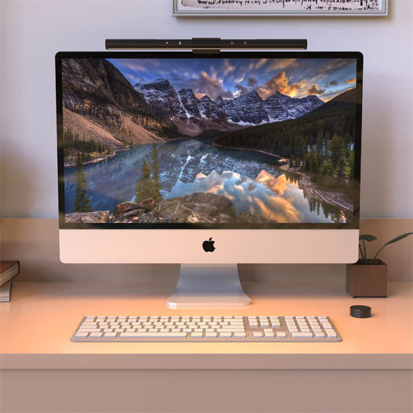 123inkt monitorlamp met afstandsbediening zwart (40 cm) 390034 - 5