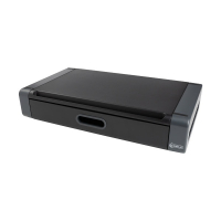 123inkt monitorstandaard met lade zwart/grijs 302202