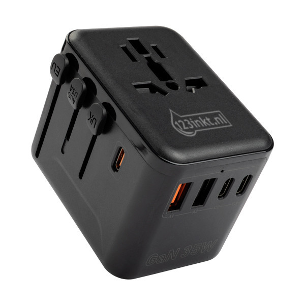 123inkt reisadapter/oplader 35W met 2 USB-A + 3 USB-C  390043 - 1