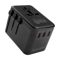 123inkt reisadapter/oplader 45W met 1 USB-A + 3 USB-C  390044