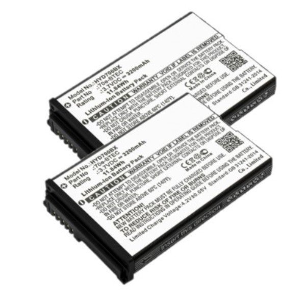 2 Stuks: Honeywell BAT-EXTENDED-01 / 70e-BTEC accu (3.7 V, 3200 mAh, 123accu huismerk)  AHO00237 - 1
