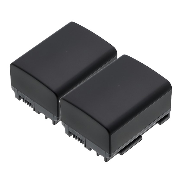 2 stuks: Canon BP-807 / BP-808 / BP-809 accu's (7.4 V, 890 mAh, 123accu huismerk) ACA00802 - 1