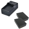 2 stuks: Canon LP-E10 / 5108B002 accu's + lader (7.4 V, 950 mAh, 123accu huismerk)