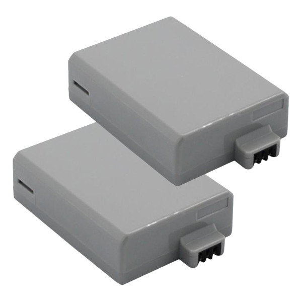 2 stuks: Canon LP-E5 accu (7.4 V, 1080 mAh, 123accu huismerk) ACA00791 - 1