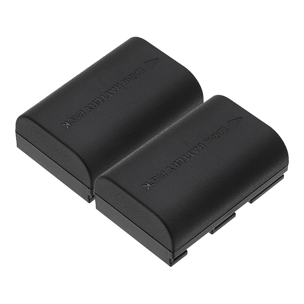 2 stuks: Canon LP-E6P accu's (2400mAh, 123accu huismerk) ACA00823 - 1