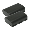2 stuks: Canon LP-E6 / LP-E6N / LP-E6NH accu's (7.2 V, 1600 mAh, 123accu huismerk)