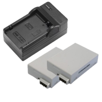 2 stuks: Canon LP-E8 / 4515B002 accu's + lader (7.4 V, 1120 mAh, 123accu huismerk)  ACA00549