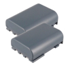 2 stuks: Canon NB-2L / NB-2LH / 9612A001 accu's (7.4 V, 600 mAh, 123accu huismerk)