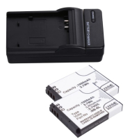 2 stuks: Canon NB-6L / 8724B001 accu's + lader (3.7 V, 1000 mAh, 123accu huismerk)  ACA00563