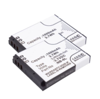 2 stuks: Canon NB-6L / 8724B001 accu's (3.7 V, 1000 mAh, 123accu huismerk)  ACA00570