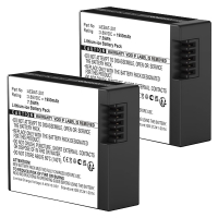 2 stuks: GoPro Hero 13 AEBAT-201 / CAAGPO1912 accu (3.89 V, 1950 mAh, 123accu huismerk) AGO00209