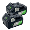 2 stuks: Hikoki Multivolt BSL36A18 / BSL36B18 accu's (18V - 36V, 6.0 Ah - 3.0 Ah, 123accu huismerk) AHI00313 - 1