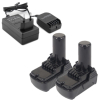 2 stuks: Hitachi - Hikoki BCL1015 / BCL1030 accu's + lader (10.8 V, 1.5 Ah, Li-ion, 123accu huismerk) AHI00341 - 1