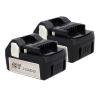 2 stuks: Hitachi - Hikoki BSL1830 / BSL1830C accu's (18 V, 3.0 Ah, Li-ion, 123accu huismerk) AHI00284 - 1