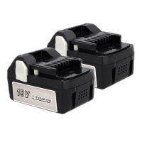 2 stuks: Hitachi - Hikoki BSL1840 / BSL1840C accu's (18 V, 4.0 Ah, Li-ion, 123accu huismerk) AHI00287