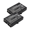 2 stuks: Ikusi BT06 / 2303691 accu's (7.2 V, 600 mAh, Ni-Mh, 123accu huismerk) AIK00024 - 1