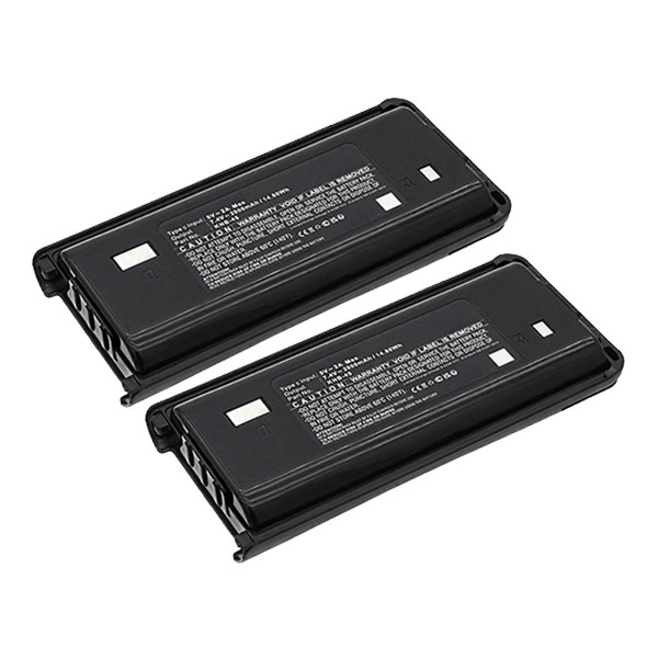 2 stuks: Kenwood KNB-45 / KNB-45L / KNB-45Li accu (2000 mAh, 123accu huismerk) AKE00079 - 1