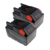 2 stuks: Milwaukee M28 B5 / 4932430484 accu's (28 V, 6.0 Ah, 123accu huismerk) AMI00663 - 1