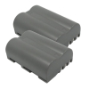 2 stuks: Nikon EN-EL3 / EN-EL3e accu's (7.4 V, 1500 mAh, 123accu huismerk)