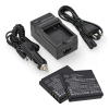 2 stuks: Panasonic DMW‑BCF10 / DMW‑BCF10E accu's met single slot oplader (3,7 V, 940 mAh, 123accu huismerk) APA01283 - 1