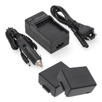 2 stuks: Panasonic DMW‑BLB13 / DMW‑BLB13E accu's met oplader (7,4 V, 1250 mAh, 123accu huismerk) APA01287