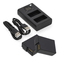 2 stuks: Panasonic DMW‑BLC12 / DMW‑BLC12E accu's met USB-C double slot oplader (7,4 V, 1000 mAh, 123accu huismerk) APA01273